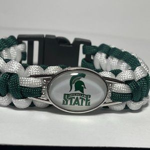 MICHIGAN STATE SPARTANS NCAA Braided Paracord NEW!!